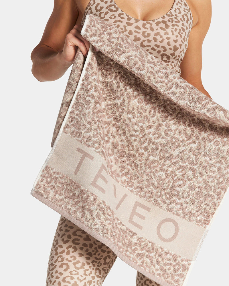Serviette de sport « Léopard Cream »