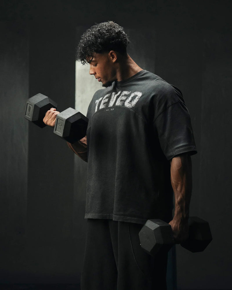 T-shirt oversize Legacy Lifting « Noir Acid »