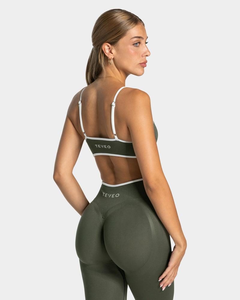 Brassière Contrastline « kaki »