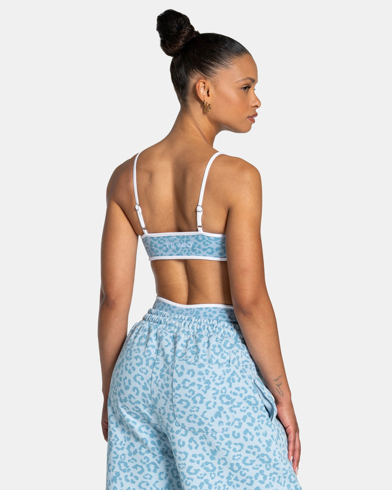 Brassière Contrastline « Léopard bleu layette »