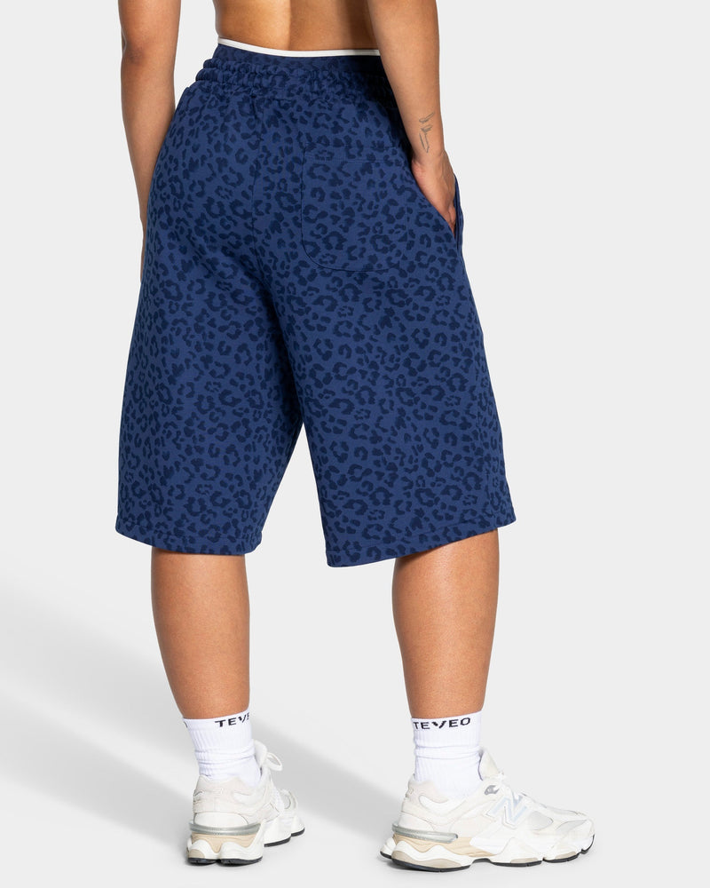 Jort oversize Contrastline « Léopard bleu foncé »