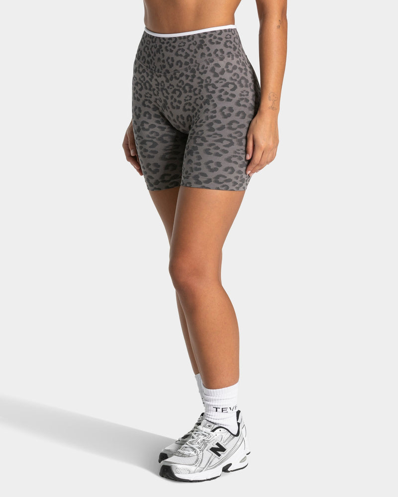 Short Sculpt Scrunch Contrastline « léopard graphite »