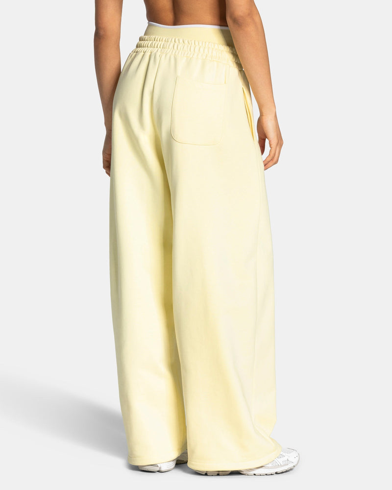 Pantalon de jogging Contrastline Wide Leg « Butter Yellow »