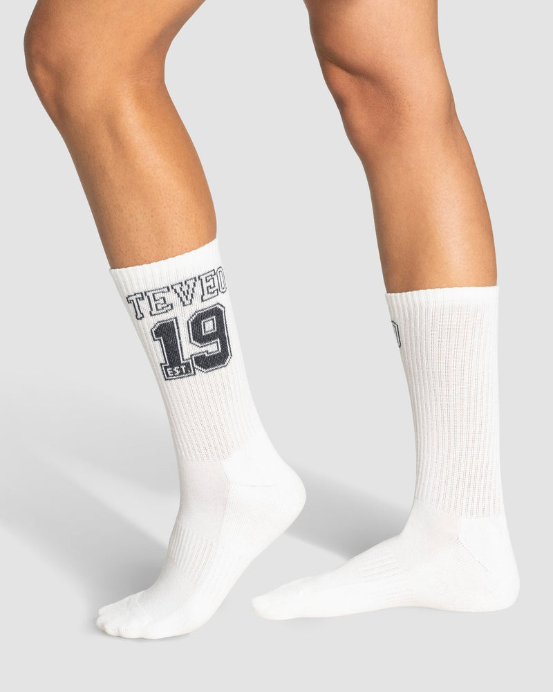 Chaussettes Football (2 paires) « Midnight/blanc cassé »
