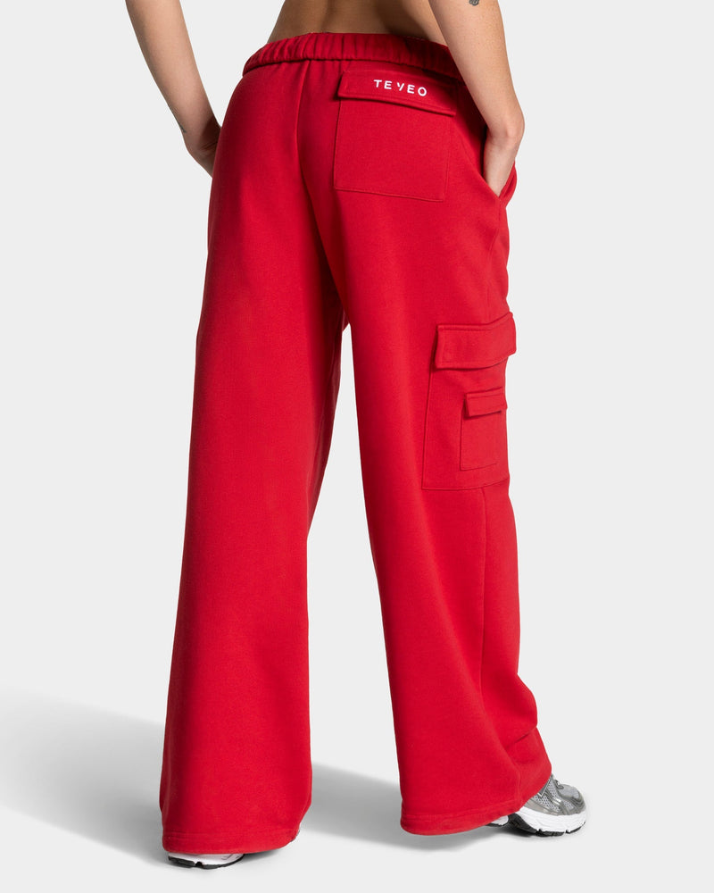 Pantalon de jogging cargo Wide Leg Lift « Chili »