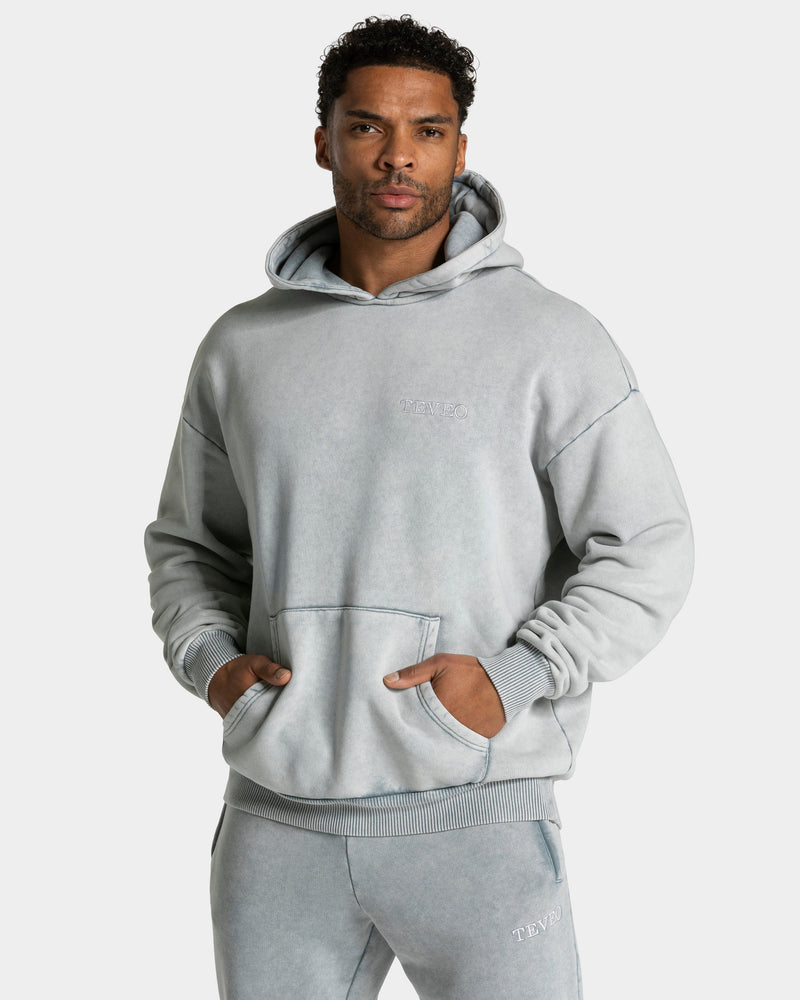 Sweat à capuche Acid « gris clair »