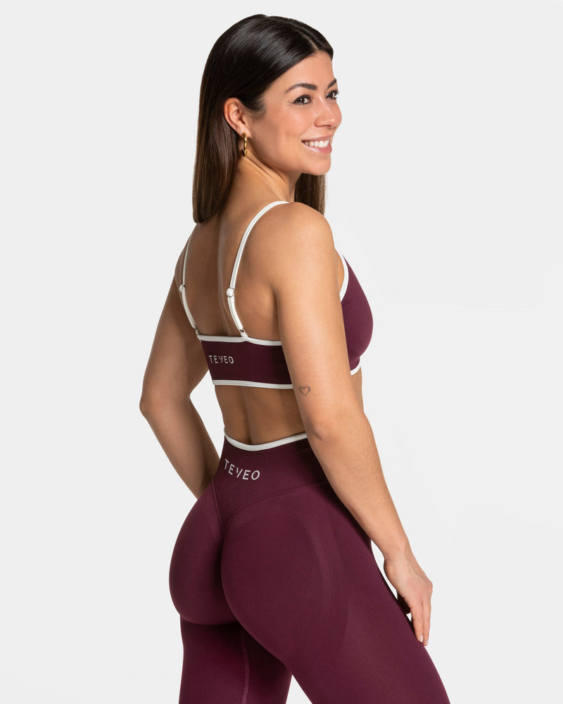Brassière Contrastline « prune »
