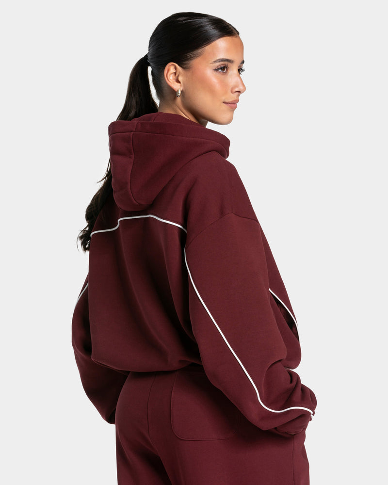Sweat à capuche Contrastline « bordeaux »