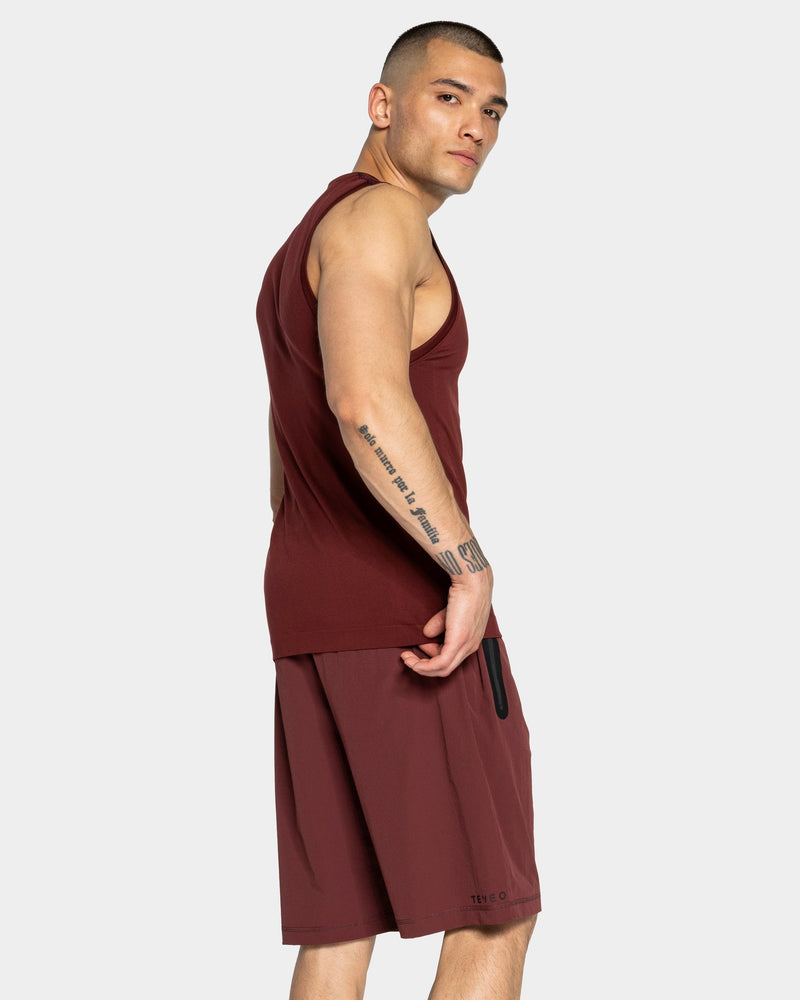 Débardeur Workout sans coutures « merlot »
