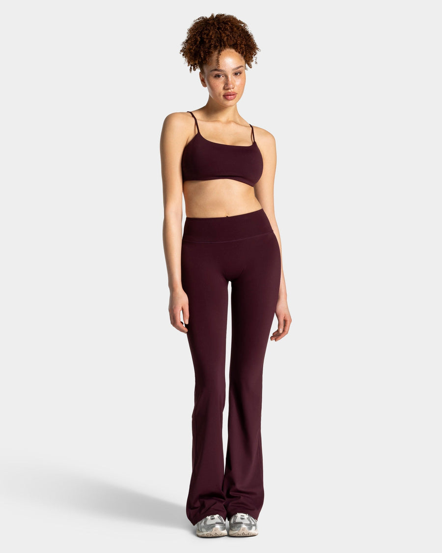 Legging évasé à coupe longue Allrounder « merlot »