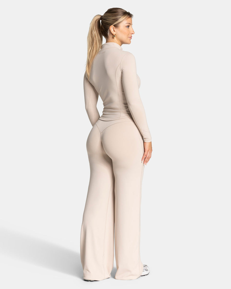 Veste de sport zippée sculptante Allrounder « Cream/Gold »