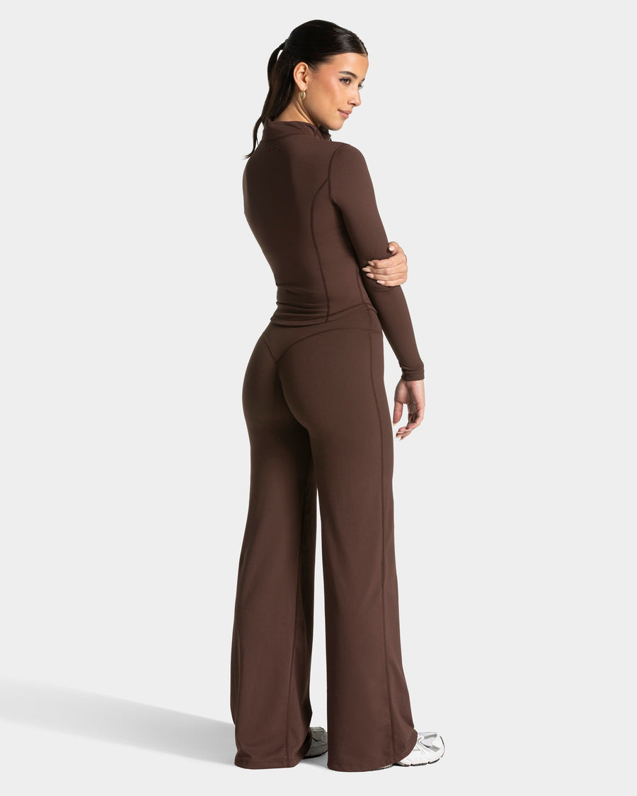 Veste de sport zippée sculptante Allrounder « Espresso - doré »