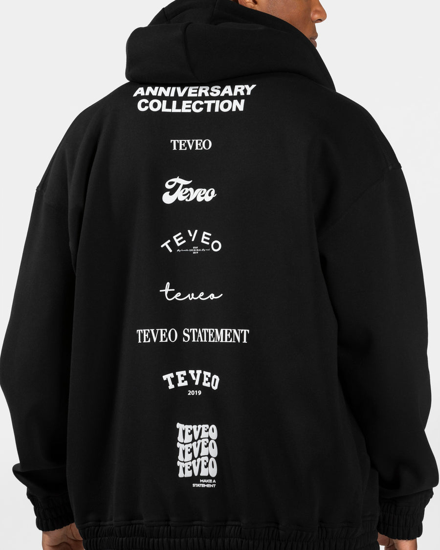 Veste de sport zippée oversize Anniversary « noir »