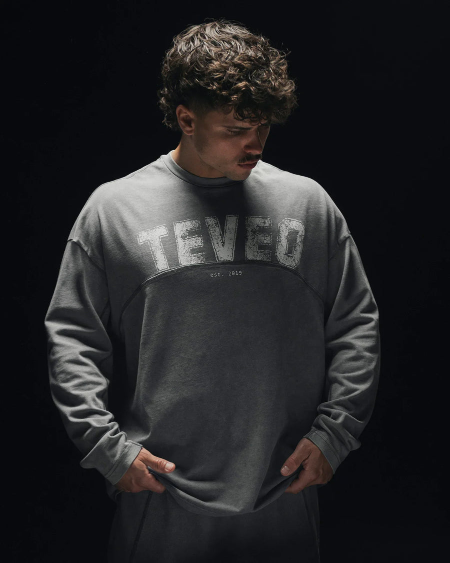 Haut à manches longues oversize Legacy Lifting « Acid Grey »