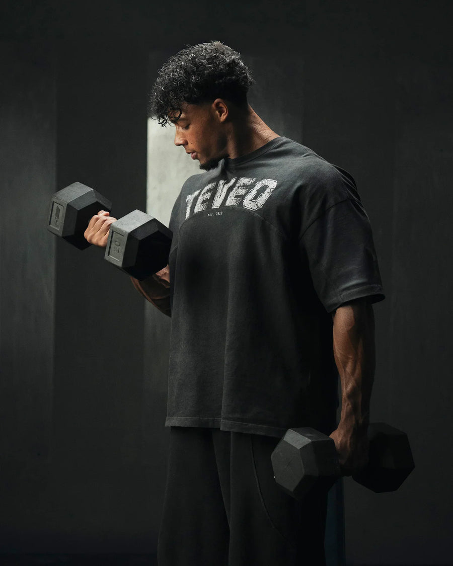 T-shirt oversize Legacy Lifting « Noir Acid »