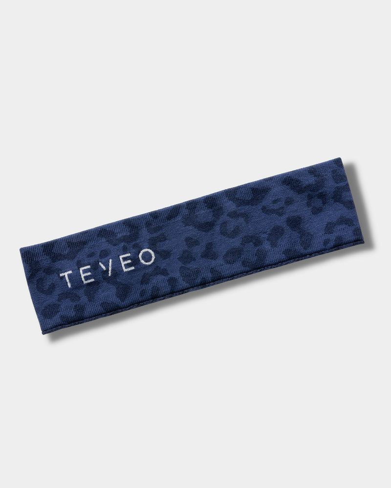 Bandeau Contrastline « Léopard bleu foncé »