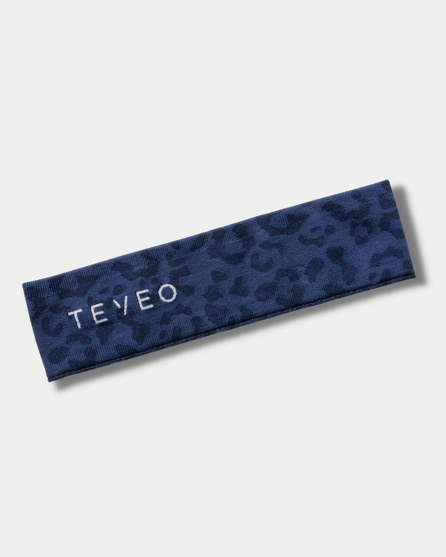 Bandeau Contrastline « Léopard bleu foncé »