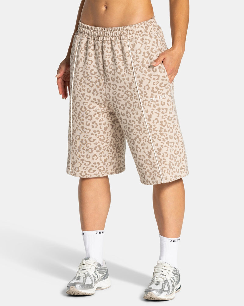 Jort oversize Contrastline « Léopard Cream »