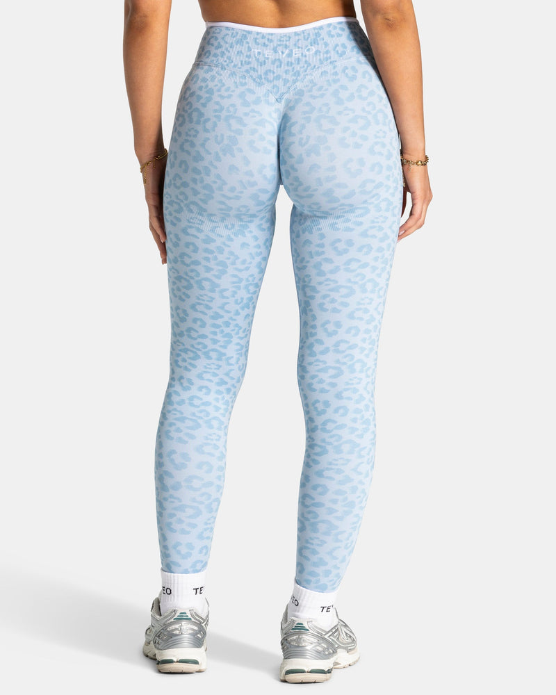 Legging Sculpt Scrunch Contrastline « Léopard bleu layette »