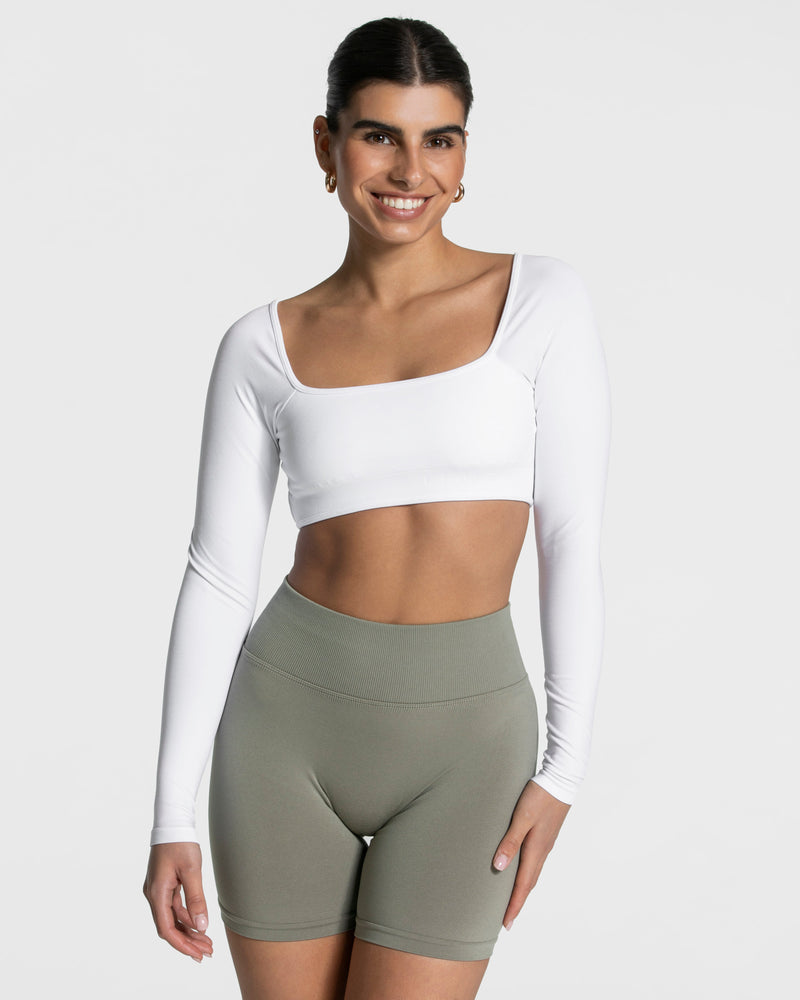 Haut à manches longues Femme Backless « blanc »