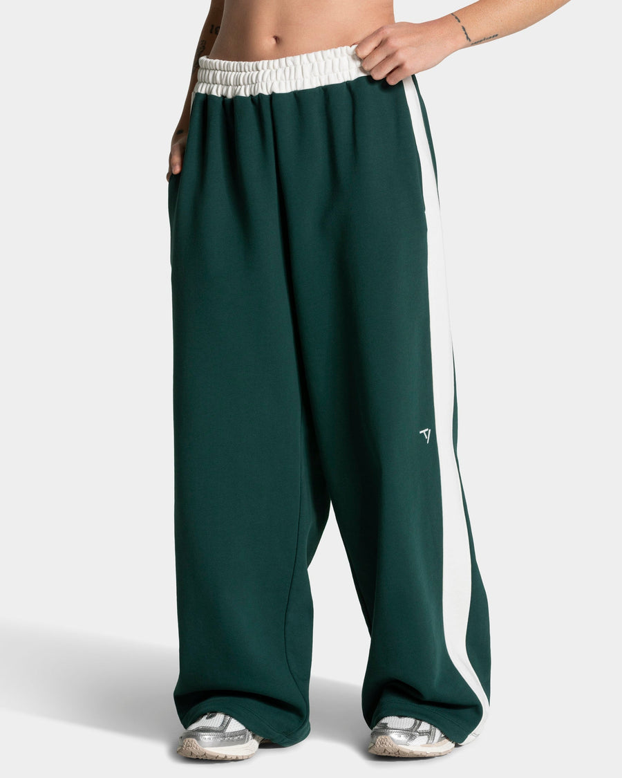 Pantalon de jogging Wide Leg Football « Vert foncé »