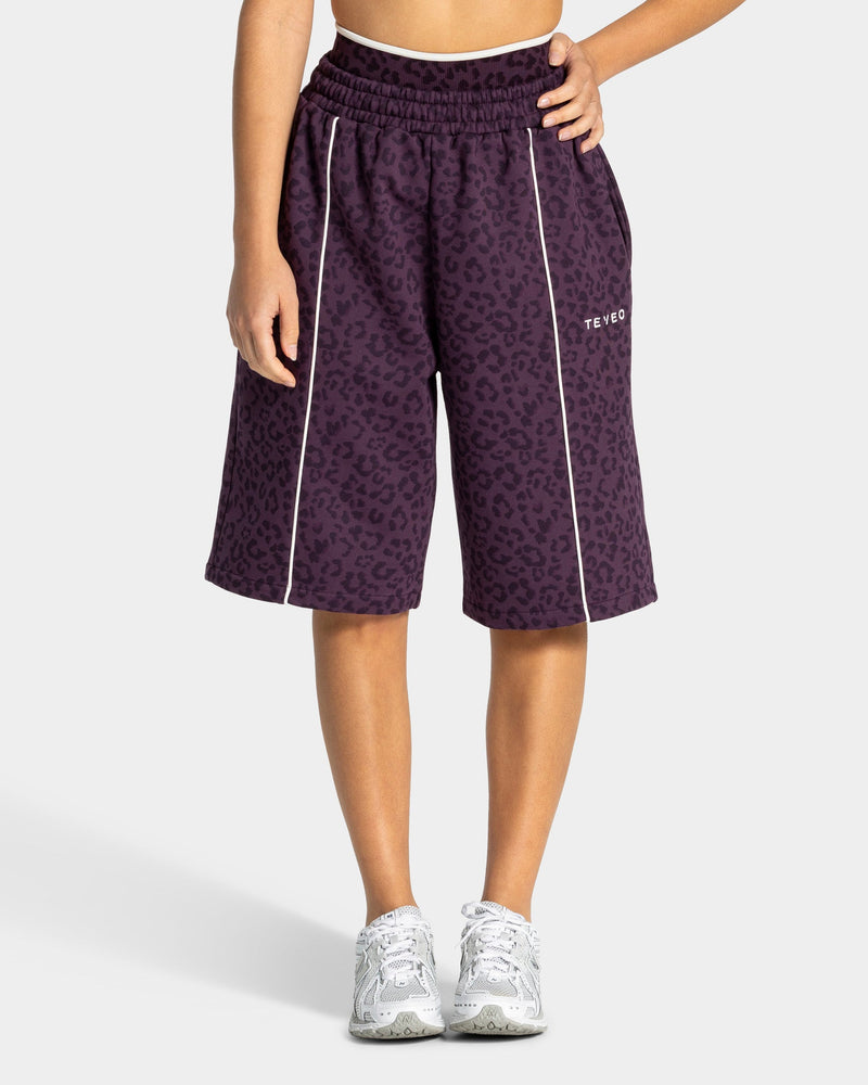 Jort oversize Contrastline « Léopard Blackberry »