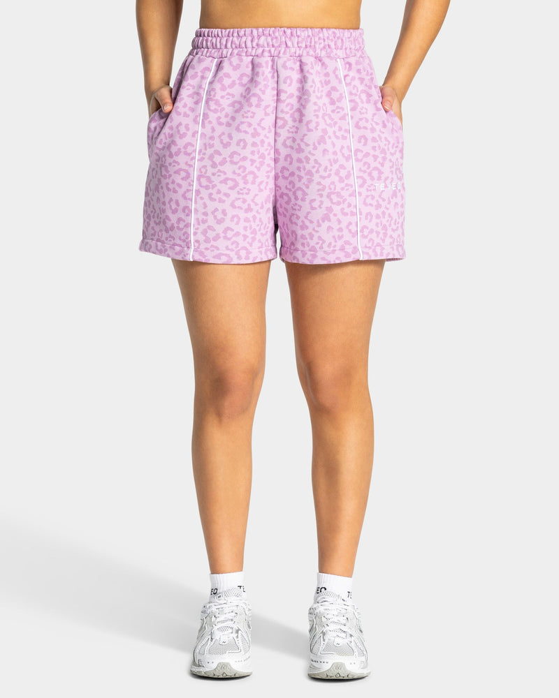 Short oversize Contrastline « Léopard orchidée »