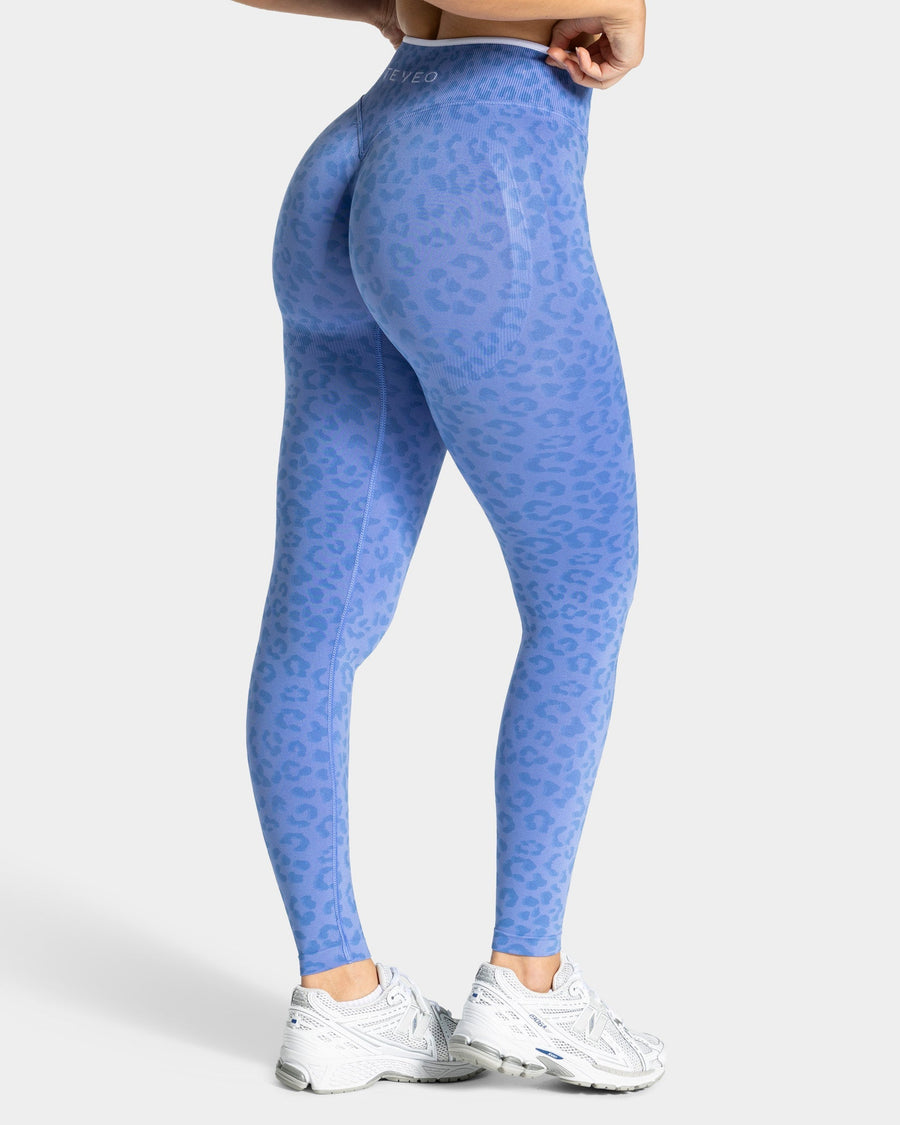 Legging Sculpt Scrunch Contrastline « Léopard Azure »
