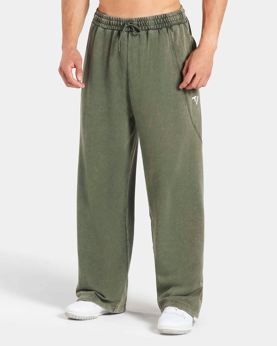 Pantalon de jogging Straight Leg oversize Legacy Lifting « Kaki Acid »