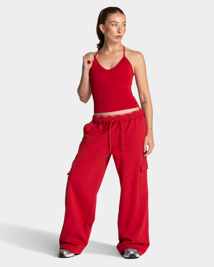 Pantalon de jogging cargo Wide Leg Lift « Chili »