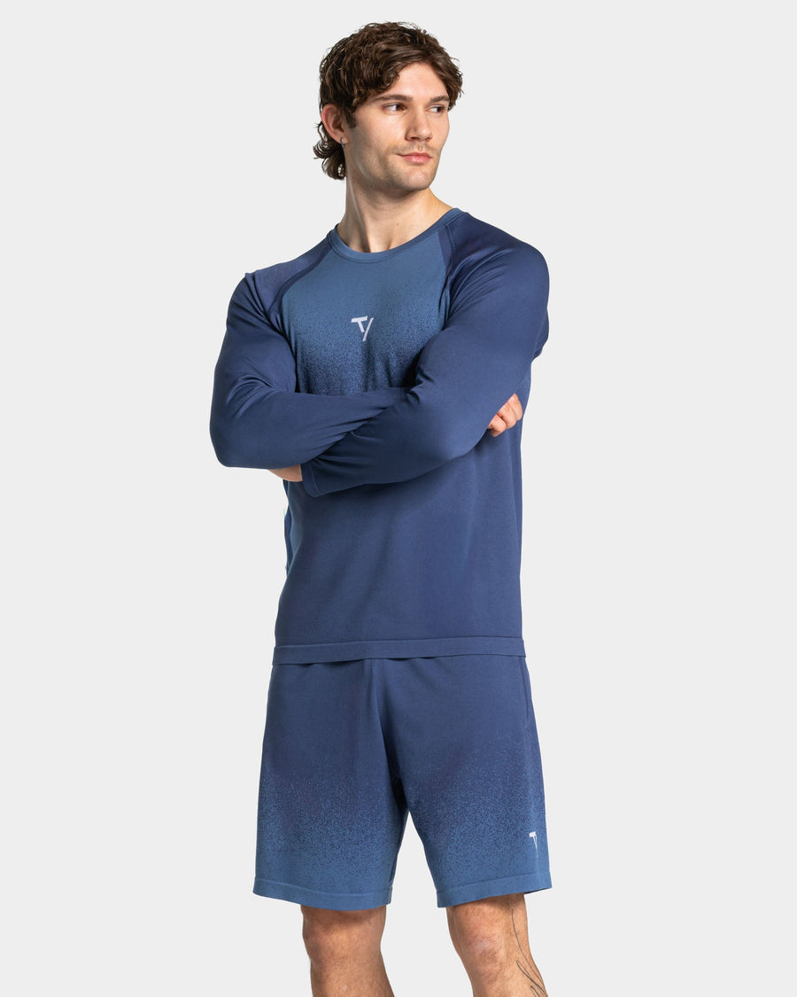 Haut à manches longues Seamless Lift « indigo »