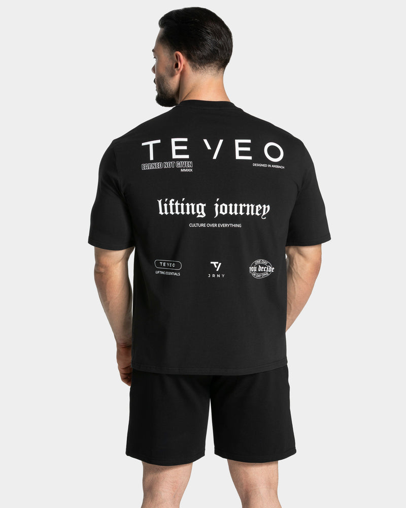 T-shirt oversize Lifting Journey « noir »