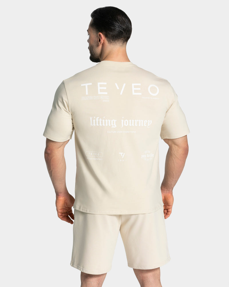 T-shirt oversize Lifting Journey « Cream »