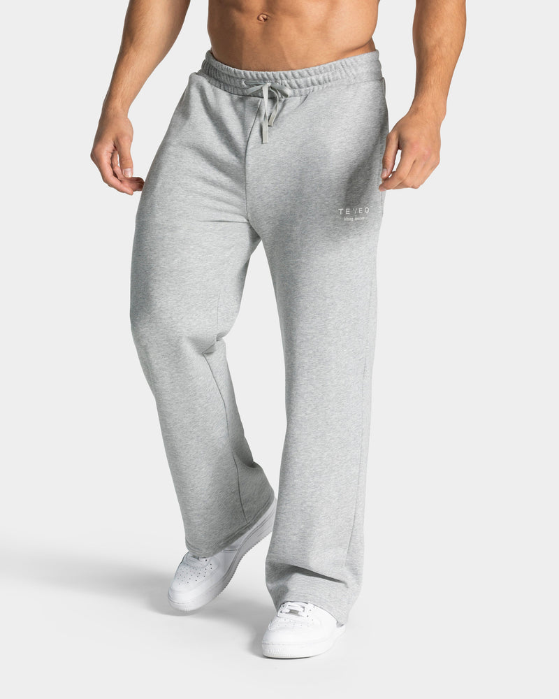 Pantalon de jogging Straight Leg Lifting Journey « gris clair chiné »