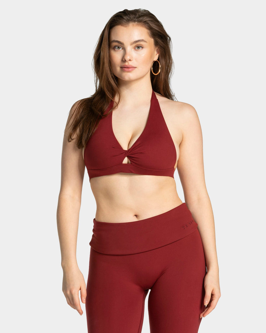 Brassière triangle Mellow Twisted « bordeaux »