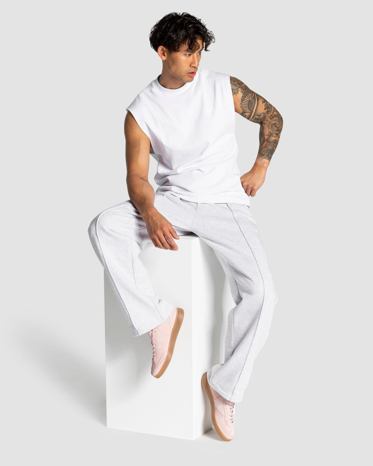 Baskets Classic Homme « rose/blanc cassé »