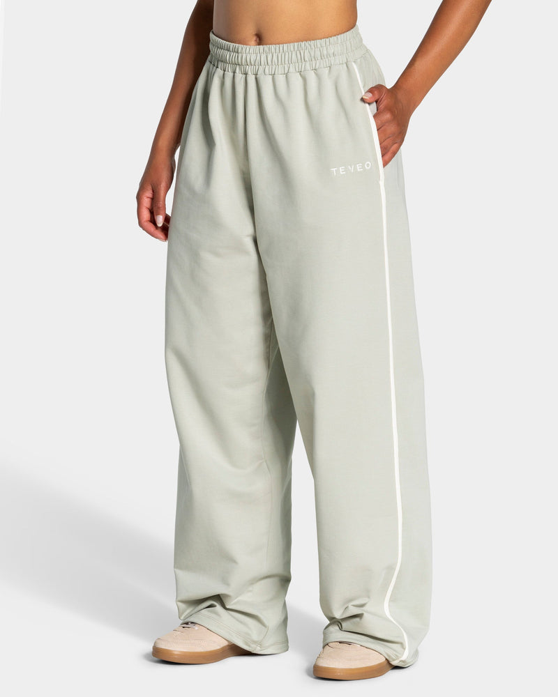 Pantalon de jogging Wide Leg coupe longue Soft « Pistache »