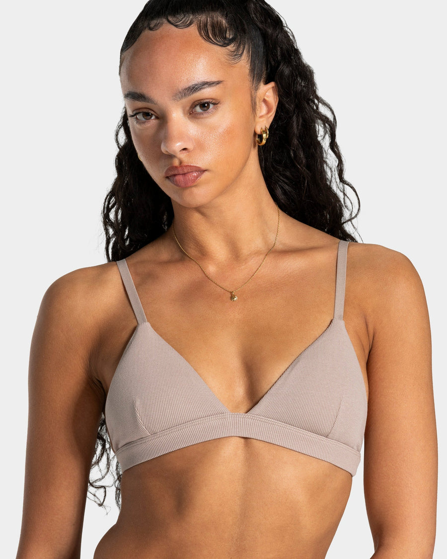 Brassière côtelée Soft « Cappuccino »