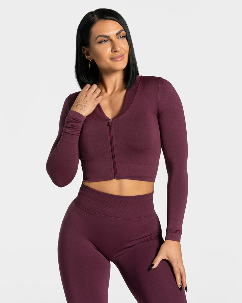 Veste de sport Statement Zip « prune »