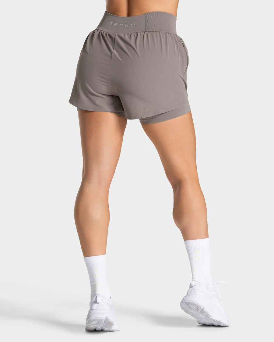 Short 2-en-1 END Running « smoke »