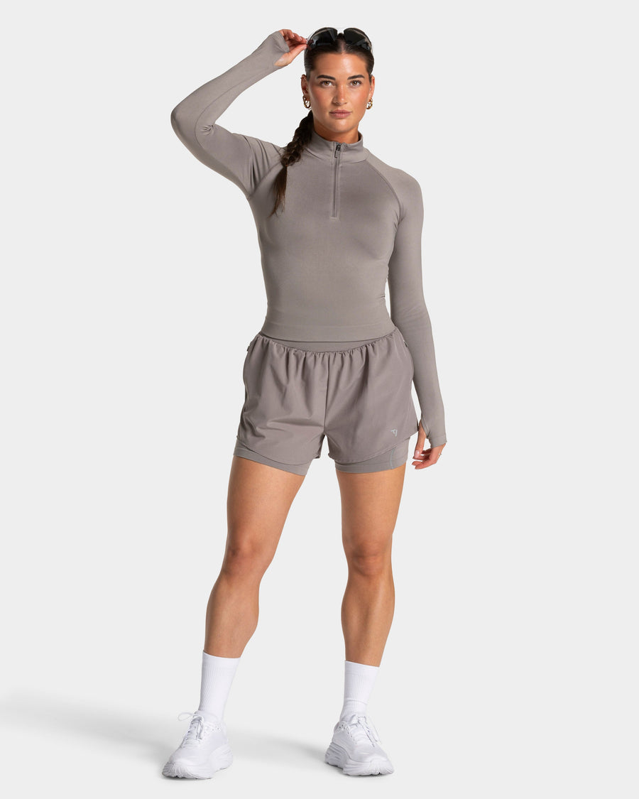 Short 2-en-1 END Running « smoke »