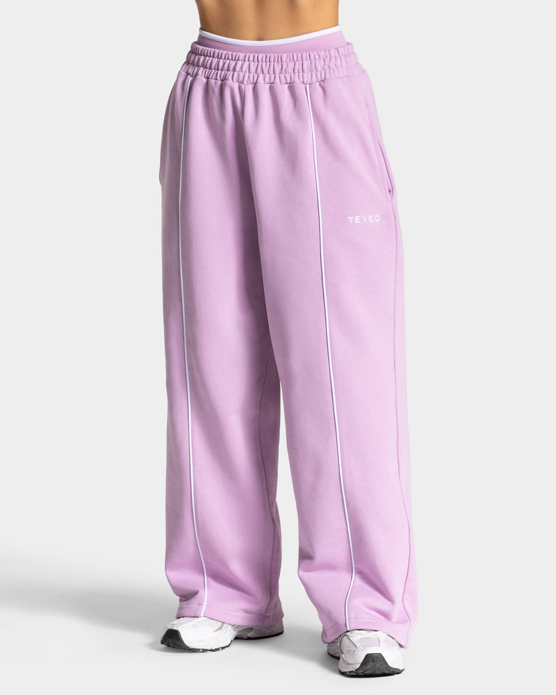 Pantalon de jogging Contrastline Wide Leg « orchidée »