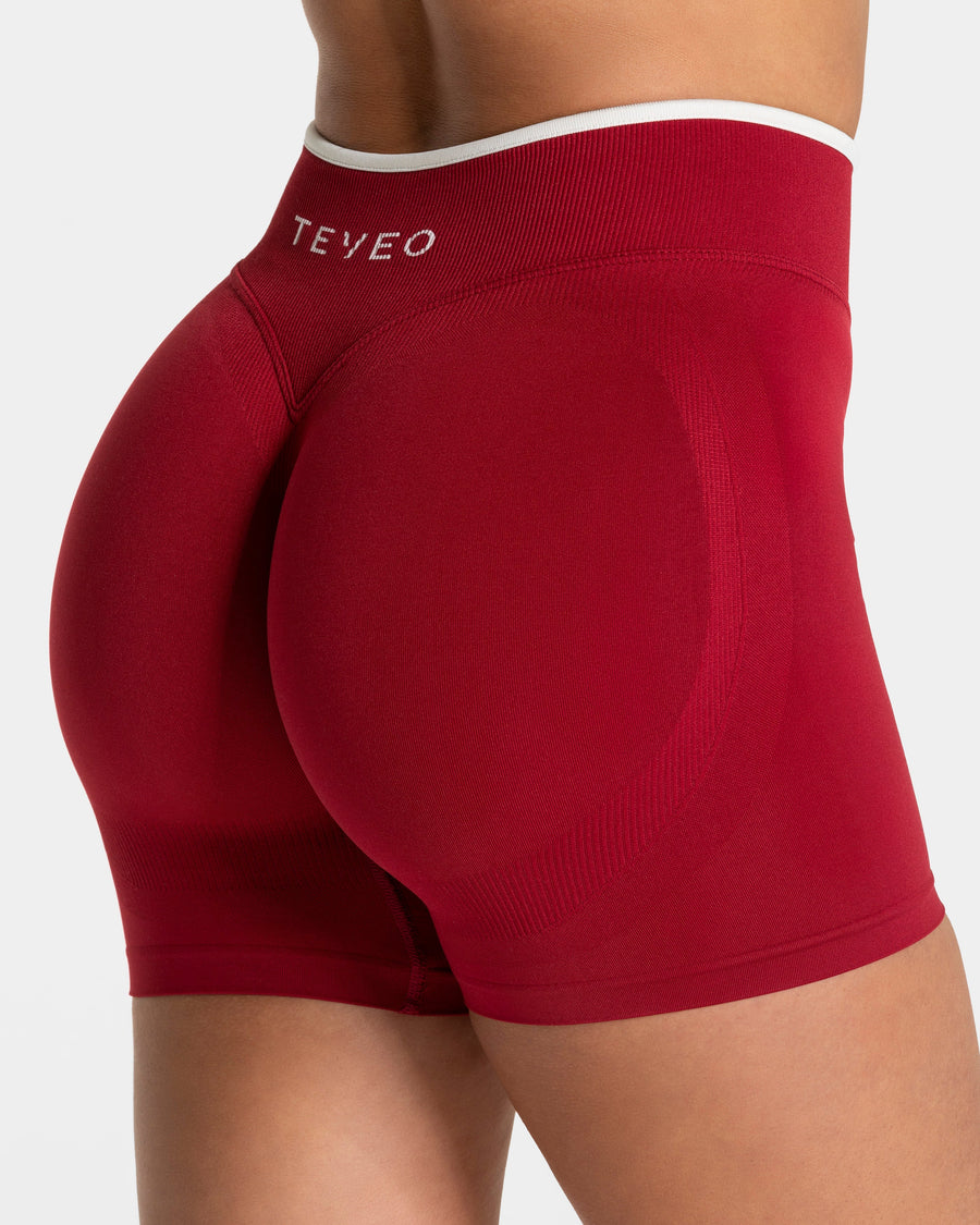 Short Contrastline Sculpt scrunch « Cherry »