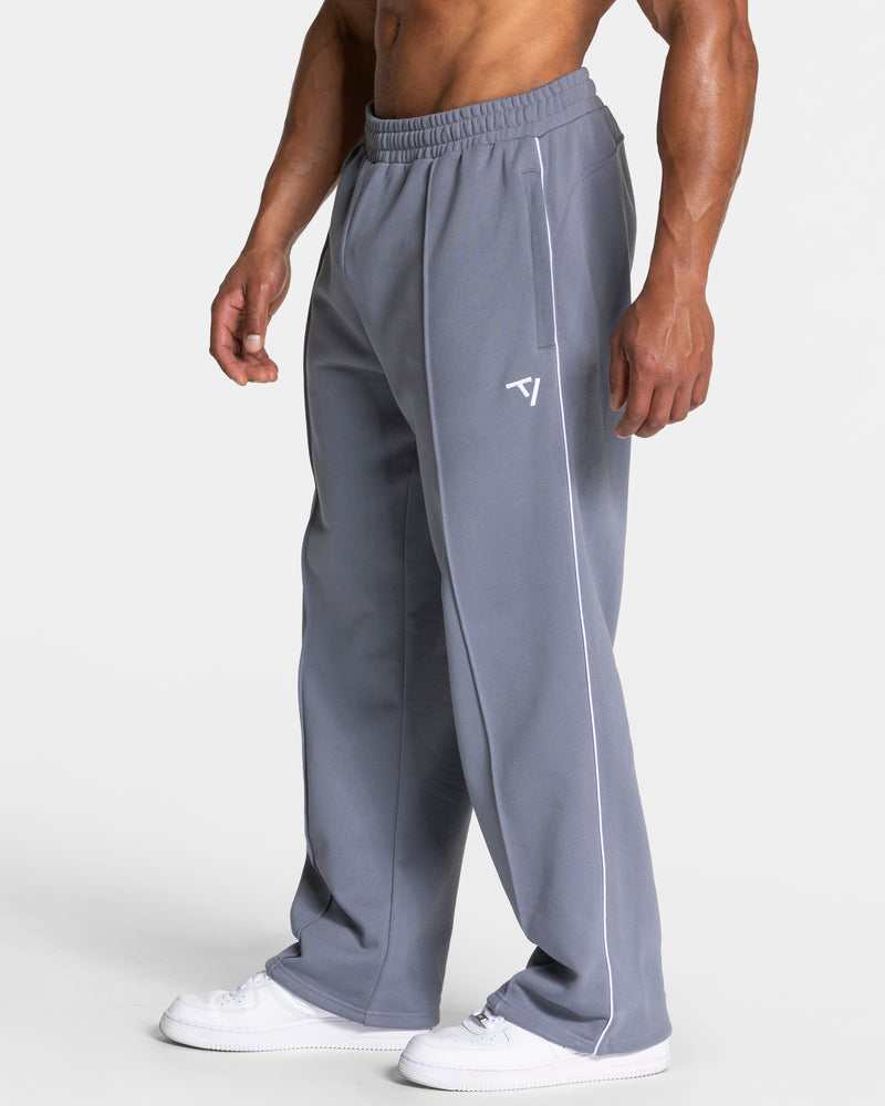 Pantalon de jogging Contrastline Straight Leg « argenté-blanc »