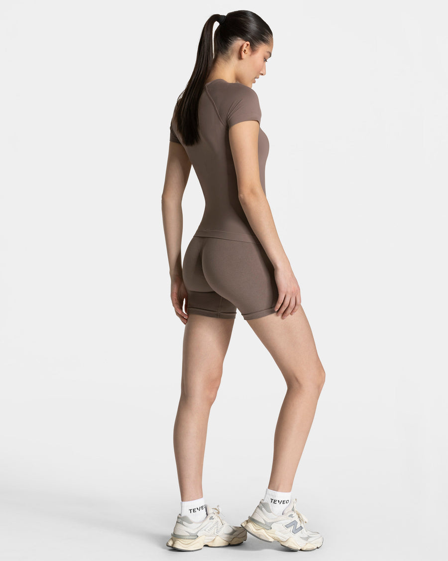 Short Covert Scrunch Timeless Pro « moka »