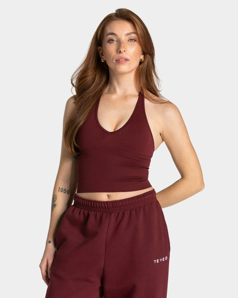 Haut dos nu Timeless Pro « bordeaux »