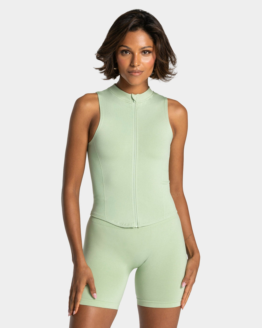 Débardeur zippé Timeless Pro « Ice Matcha »