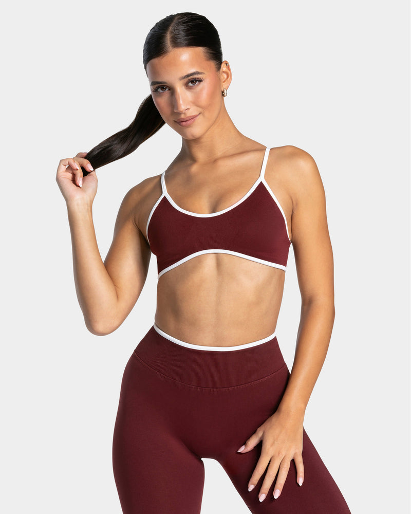 Brassière Contrastline « bordeaux »