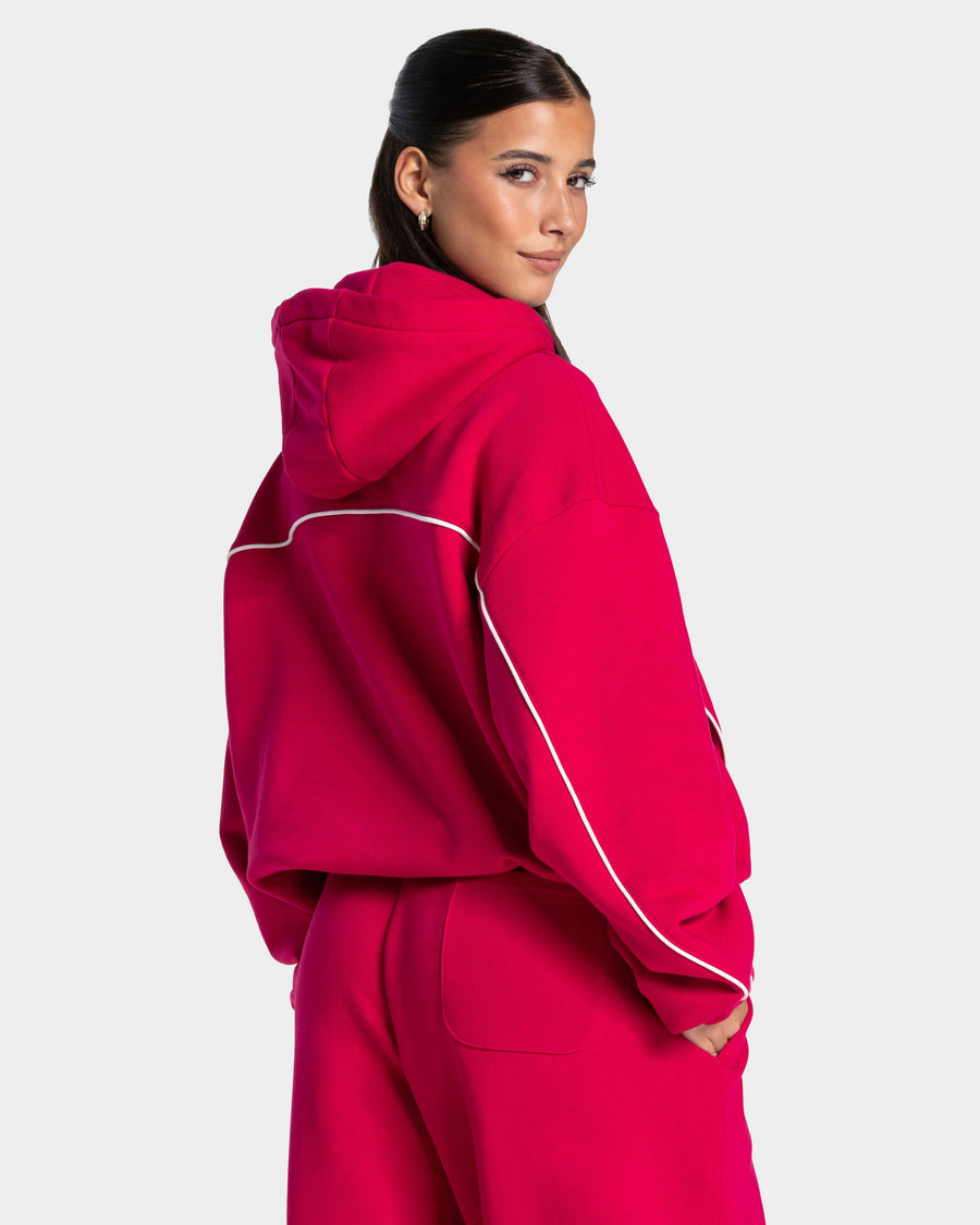 Sweat à capuche Contrastline « Raspberry »