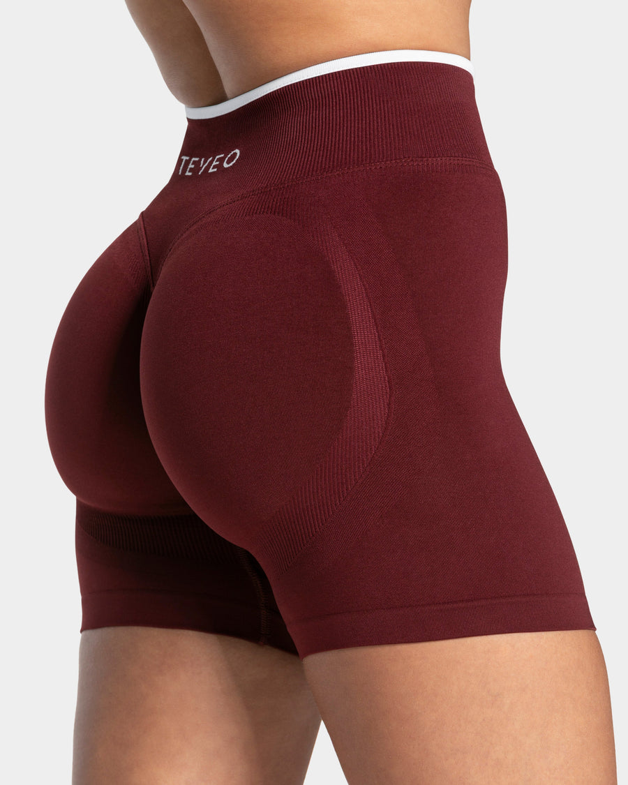 Short Sculpt Scrunch Contrastline « bordeaux »
